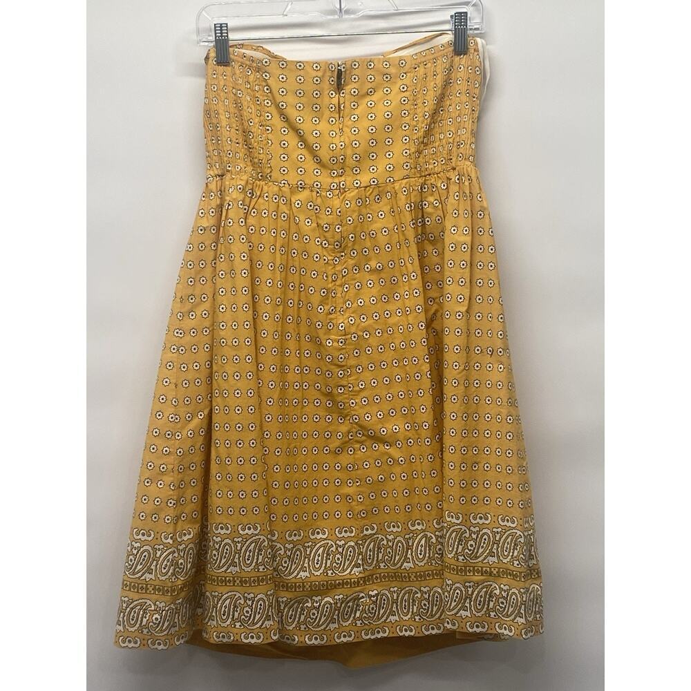 Anthropologie Girls From Savoy Women’s Paisley Bandana Strapless Dress Sz 6 - Picture 2 of 7